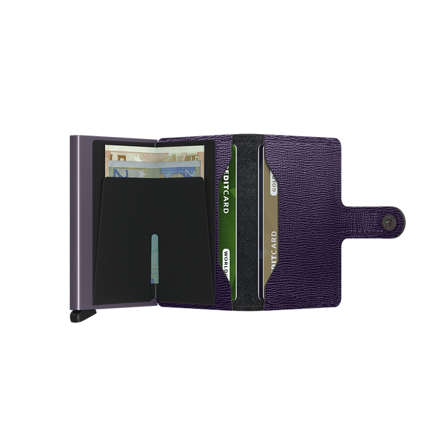 SECRID Miniwallet Leather - Crisple Purple | the OBJECT ROOM