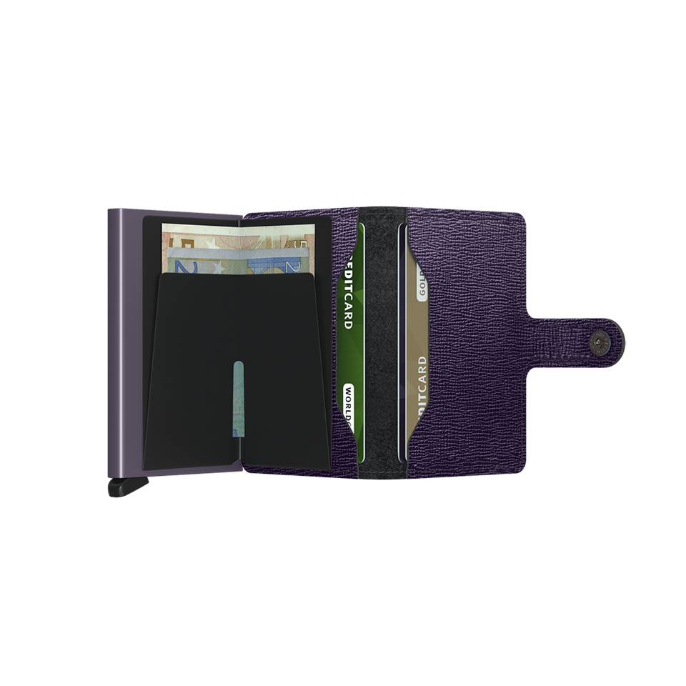 SECRID Miniwallet Leather - Crisple Purple | the OBJECT ROOM