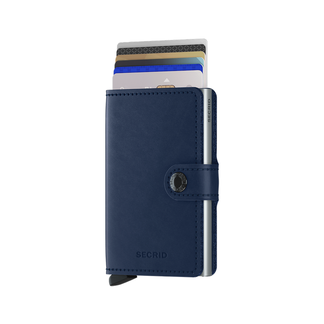 SECRID Miniwallet Leather - Original Navy | the OBJECT ROOM