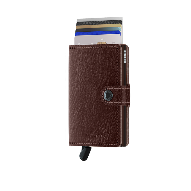 SECRID Miniwallet Leather - Veg Tanned Espresso-Brown | the OBJECT ROOM