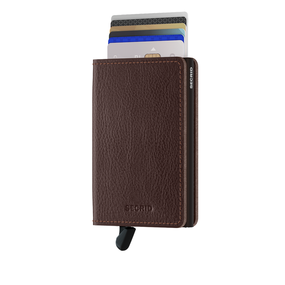 SECRID Slimwallet Leather - Veg Tanned Espresso-Brown | the OBJECT ROOM