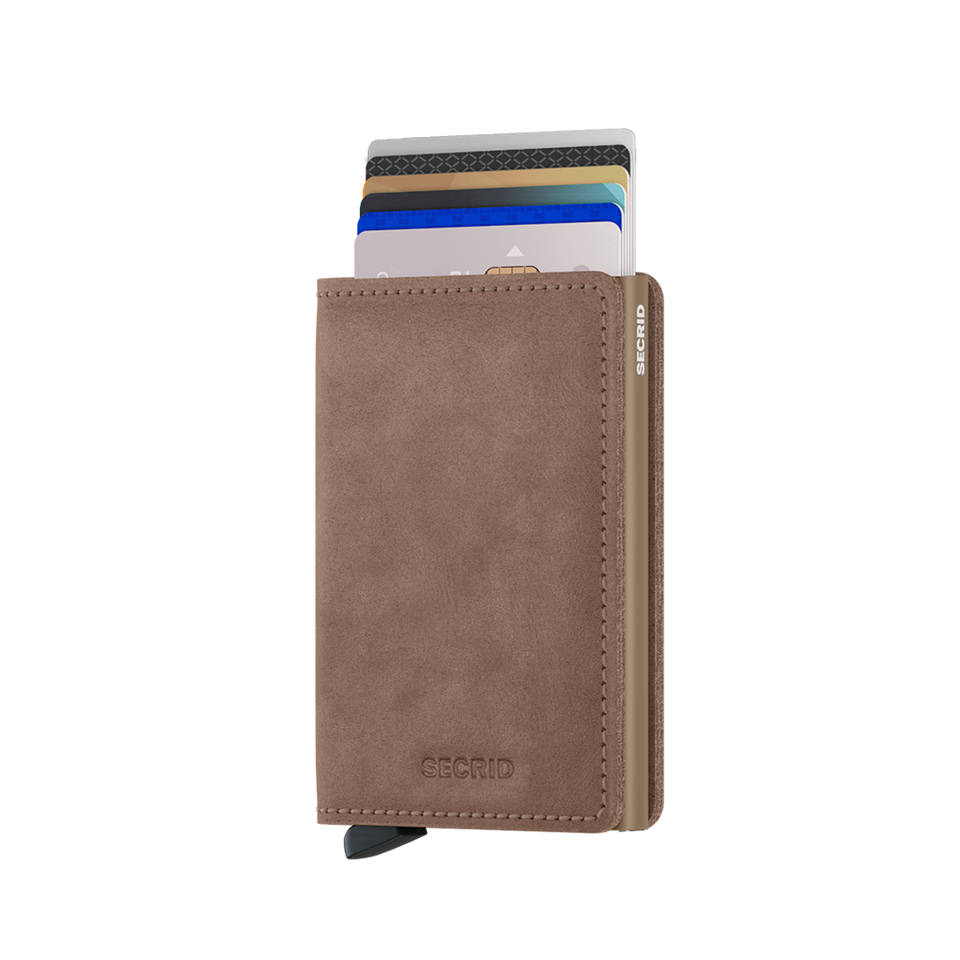SECRID Slimwallet Leather - Vintage Taupe | the OBJECT ROOM