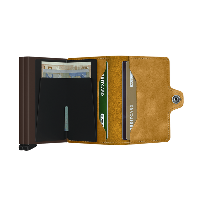 SECRID Twinwallet Leather - Vintage Ochre | the OBJECT ROOM