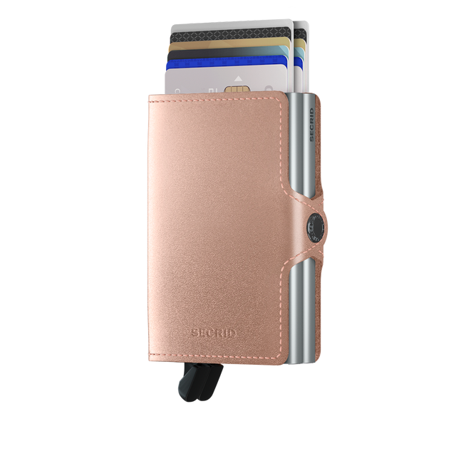 SECRID Twinwallet Leather - Metallic Rose | the OBJECT ROOM