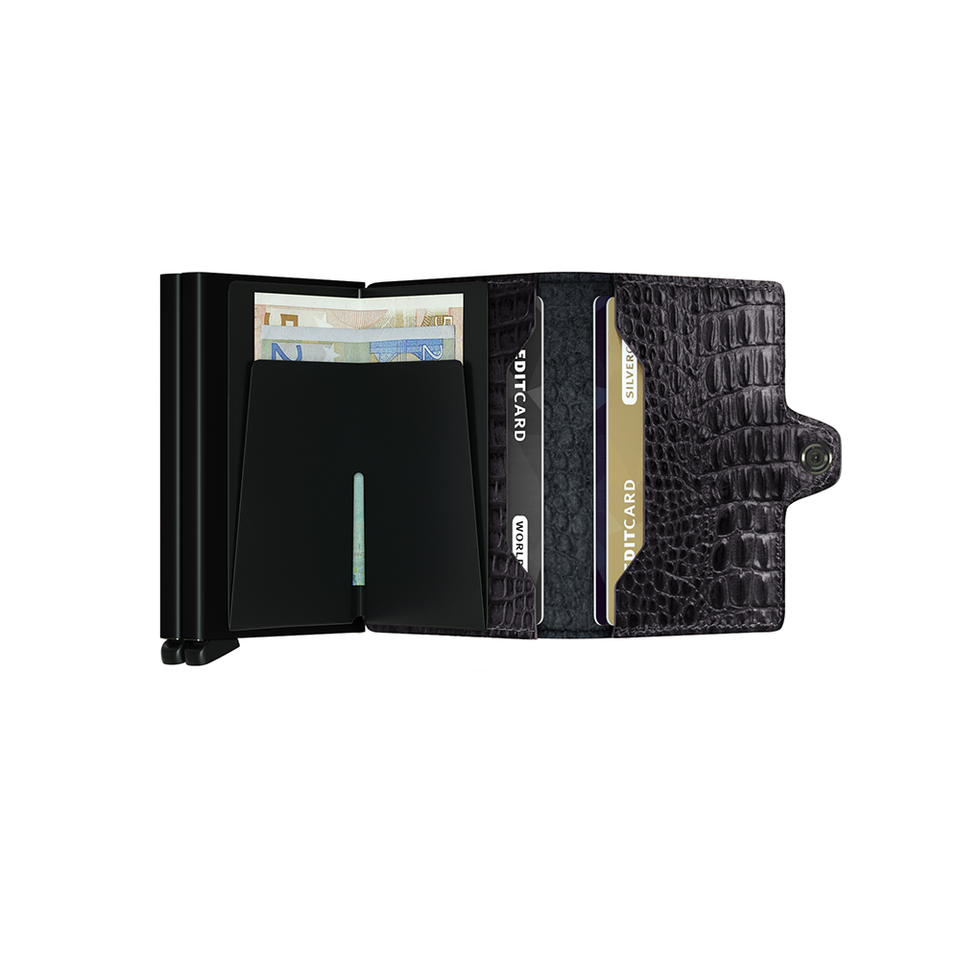 SECRID Twinwallet Leather - Nile Black | the OBJECT ROOM