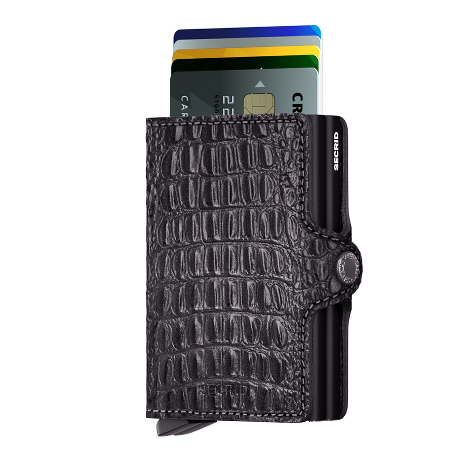 SECRID Twinwallet Leather - Nile Black | the OBJECT ROOM
