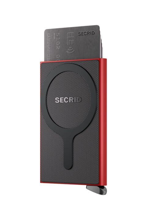 SECRID Premium Cardprotector+ Fluted for Magsafe - Red | the OBJECT ROOM