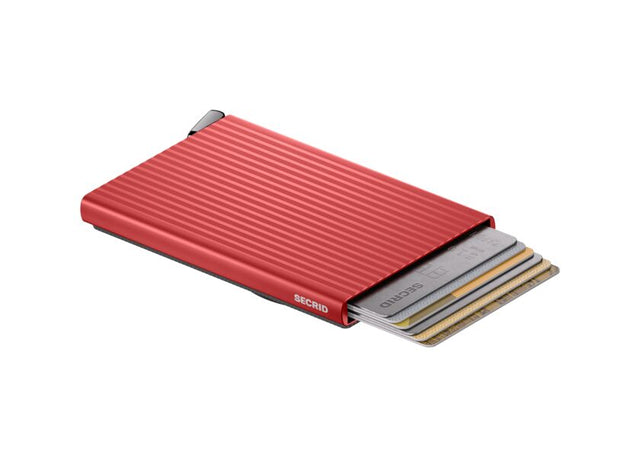 SECRID Premium Cardprotector+ Fluted for Magsafe - Red | the OBJECT ROOM