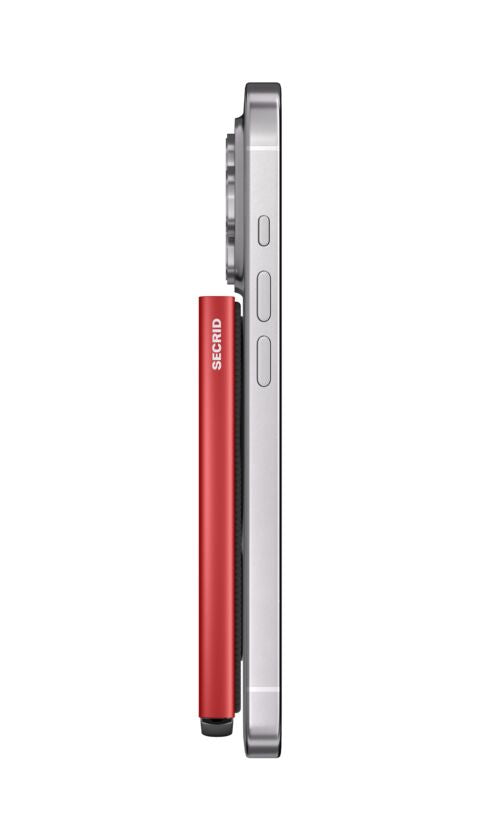 SECRID Premium Cardprotector+ Fluted for Magsafe - Red | the OBJECT ROOM