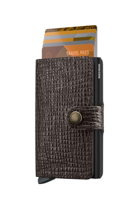 SECRID Miniwallet Palmellato - Brown | the OBJECT ROOM
