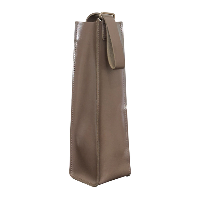 GOODJOB Wine Holder Bag Towering - Leather Mud Brown