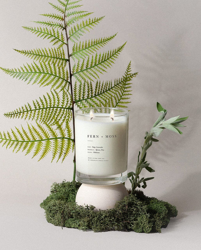 BROOKLYN CANDLE STUDIO Classic 2 Wick Candle - Fern + Moss | the OBJECT ROOM