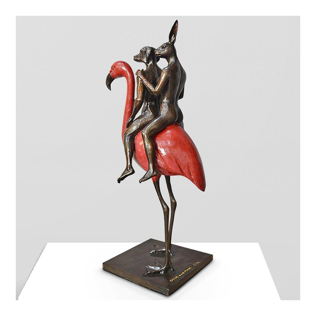GILLIE AND MARC Bronze Sculpture - They Liked Doing Things Differently, And This Was Something Else
