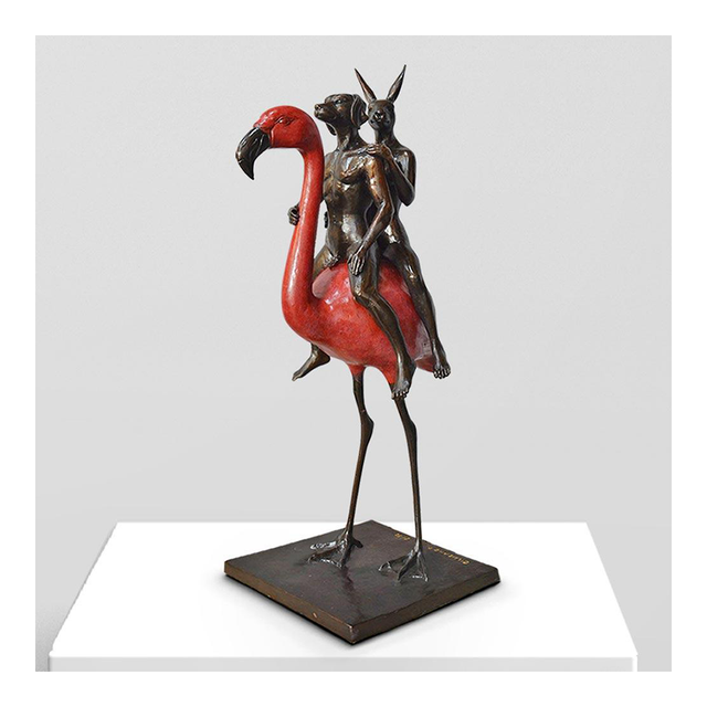 GILLIE AND MARC Bronze Sculpture - They Liked Doing Things Differently, And This Was Something Else