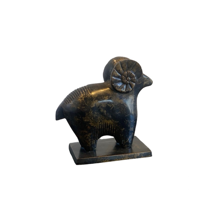 OBJECT Brass Goat - Antique Black