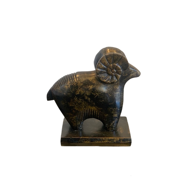 OBJECT Brass Goat - Antique Black