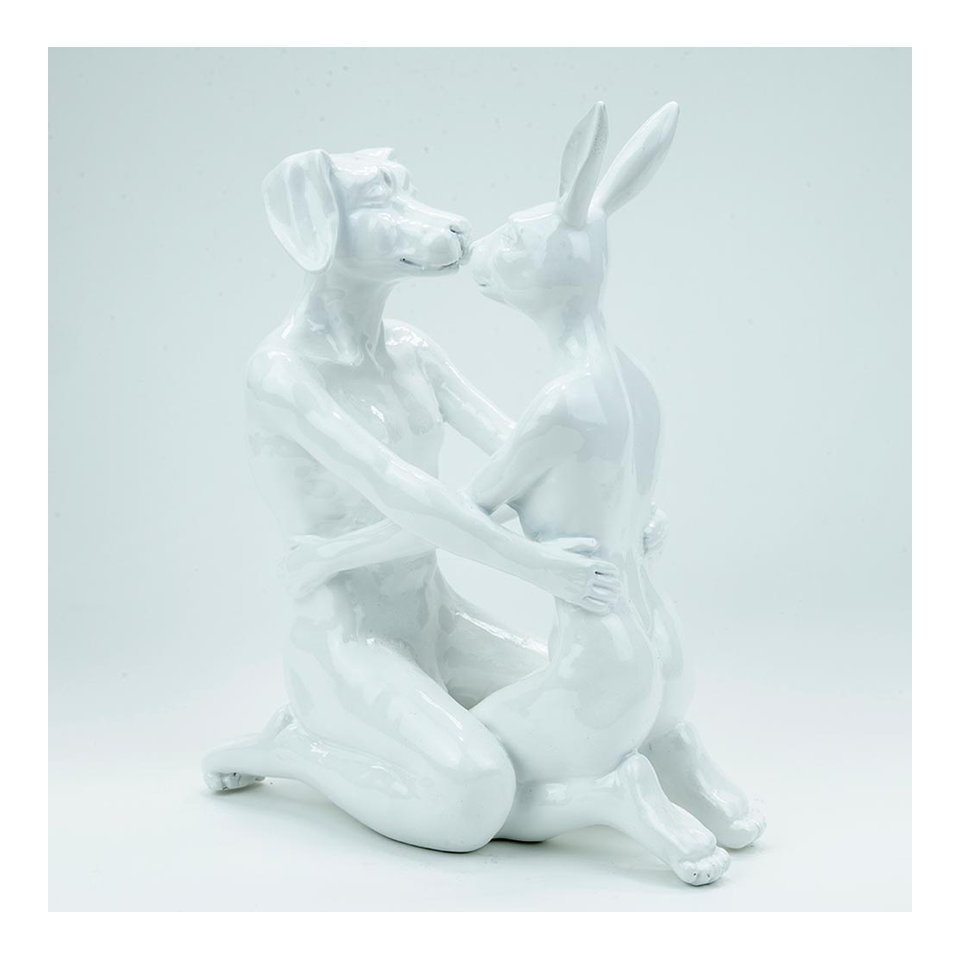 GILLIE AND MARC Resin Sculpture - They Were The Best Kissers White | the OBJECT ROOM