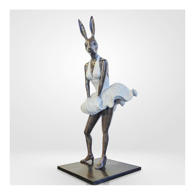 GILLIE AND MARC Bronze Sculpture - Marilyn Rabbitwoman Is Beautiful