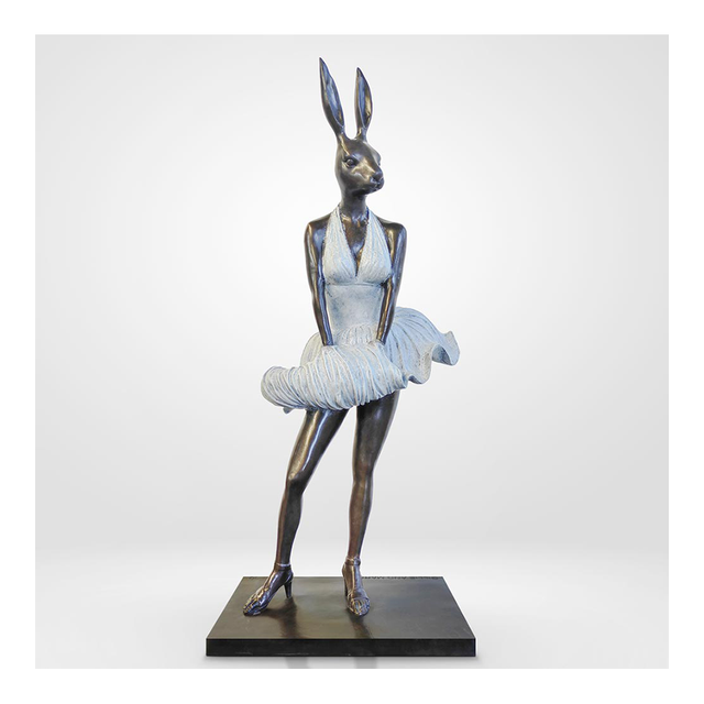 GILLIE AND MARC Bronze Sculpture - Marilyn Rabbitwoman Is Beautiful