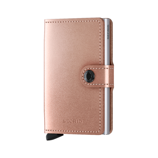 SECRID Miniwallet Leather - Metallic Rose