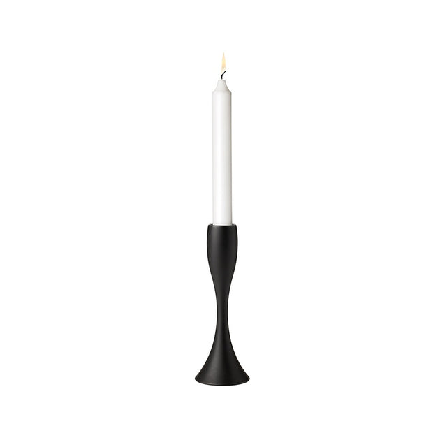 STELTON Reflection Candle Holder 17cm - Black