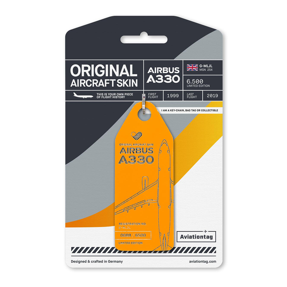 AVIATIONTAG Airbus A330 - G-MLJL - Yellow (Thomas Cook Airlines) | the OBJECT ROOM