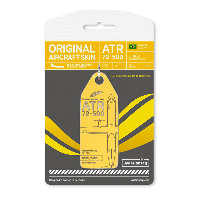 AVIATIONTAG ATR 72-500 - PR-PDH - Light Yellow (Passaredo Linhas Aéreas) | the OBJECT ROOM