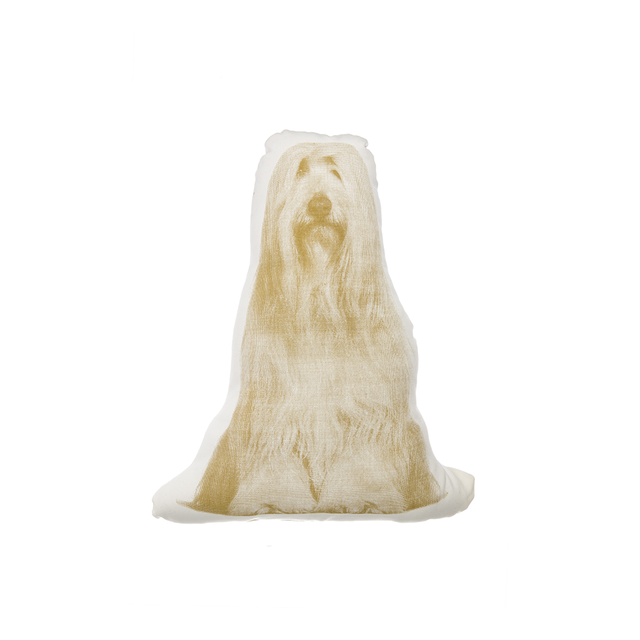 AREAWARE Fauna Cushion - Bearded Collie Ocher