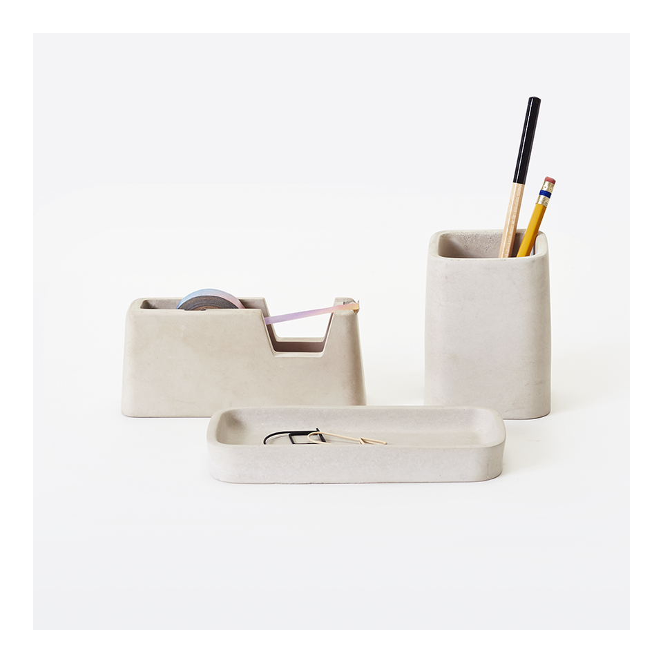 AREAWARE Concrete Desk Set - Grey | the OBJECT ROOM