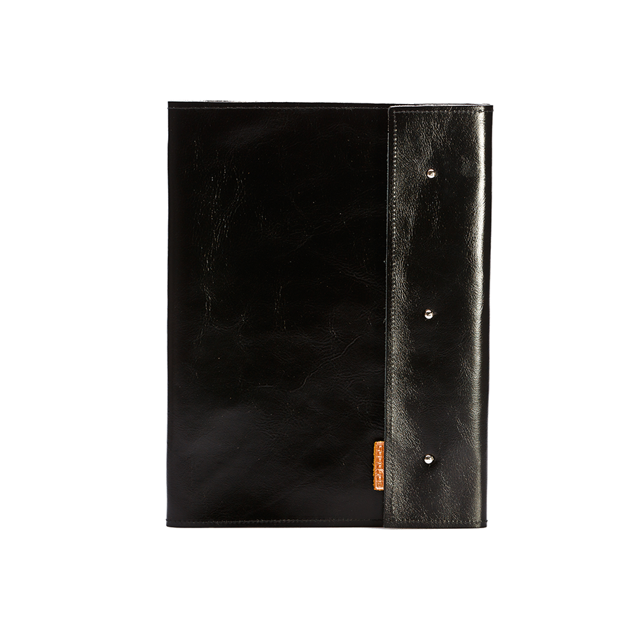GOODJOB Notepad Holder A4 Dots - Leather Black