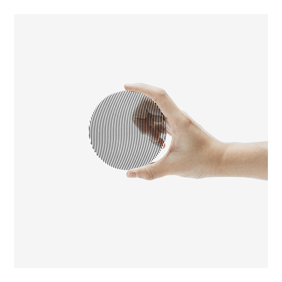 AREAWARE Glass Grid Coasters - Wave | the OBJECT ROOM