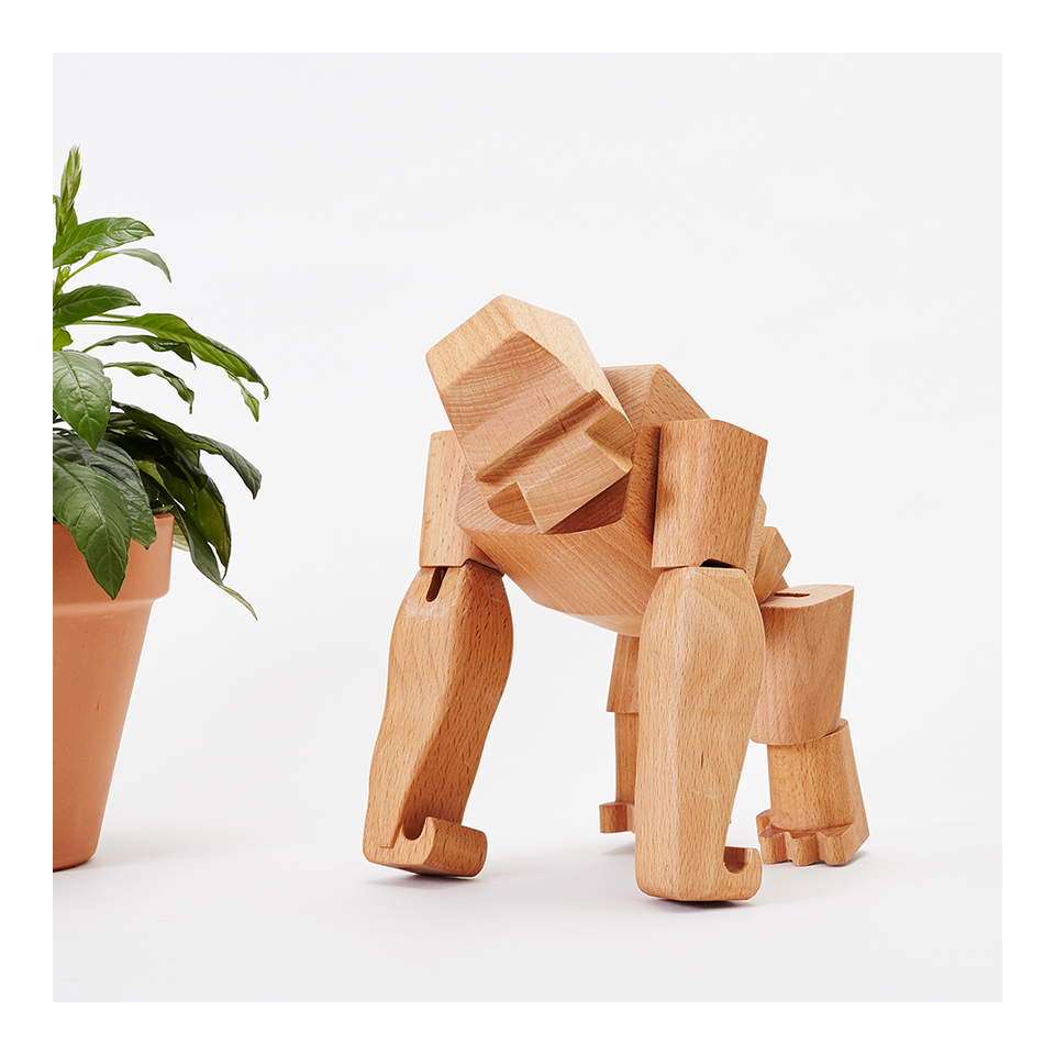 AREAWARE Wooden Animal - Hanno The Gorilla | the OBJECT ROOM
