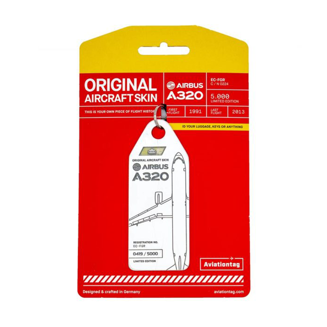 AVIATIONTAG Airbus A320 - EC-FGR - White (Iberia) | the OBJECT ROOM