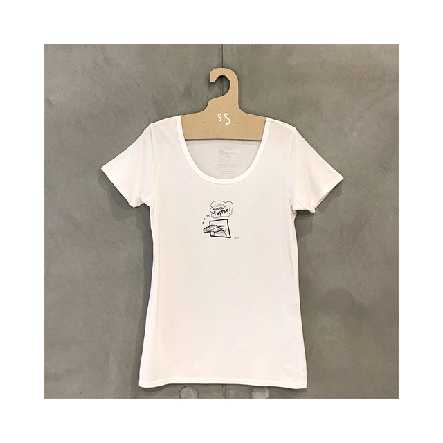 STRAUSS Ladies T-Shirt Faster - White