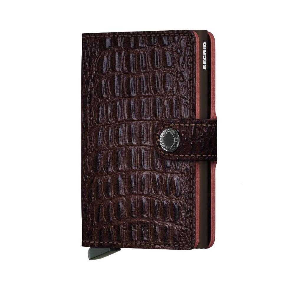 SECRID Miniwallet Leather - Nile Brown | the OBJECT ROOM