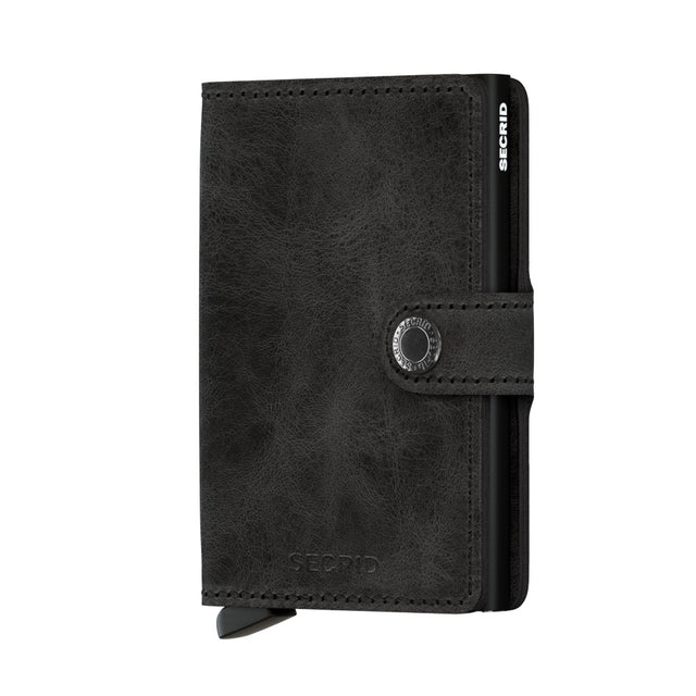 SECRID Miniwallet Leather - Vintage Black | the OBJECT ROOM