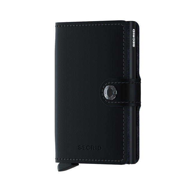 SECRID Miniwallet Leather - Matte Black | the OBJECT ROOM