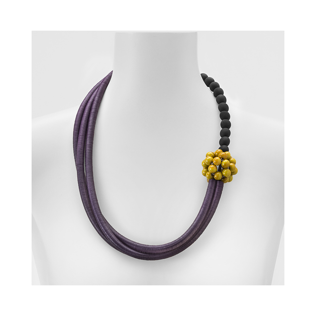 MARINA E SUSANNA SENT Glass Necklace - Mora Violet Mustard