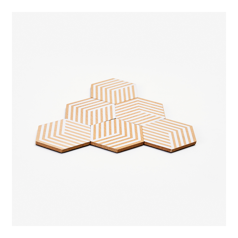 AREAWARE Table Tiles - Optic White | the OBJECT ROOM