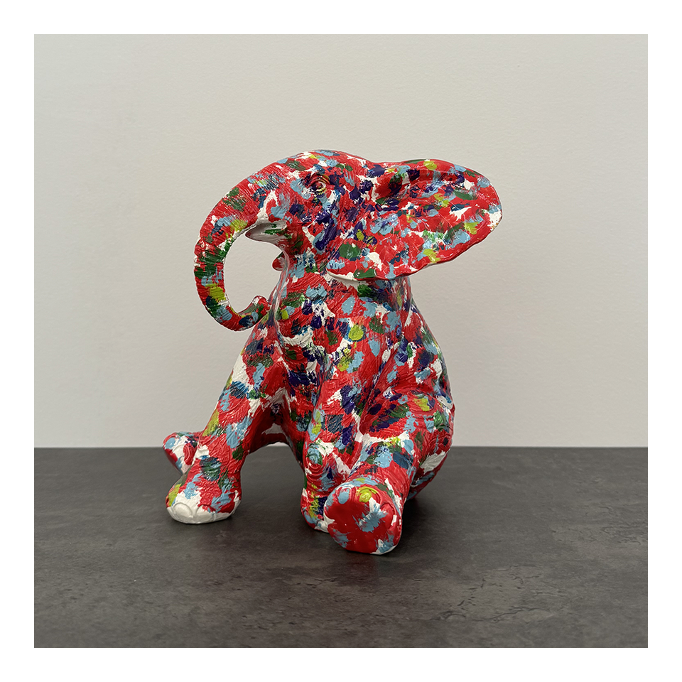 GILLIE AND MARC Resin Sculpture - The Orphan In London Splash Pop on Red | the OBJECT ROOM