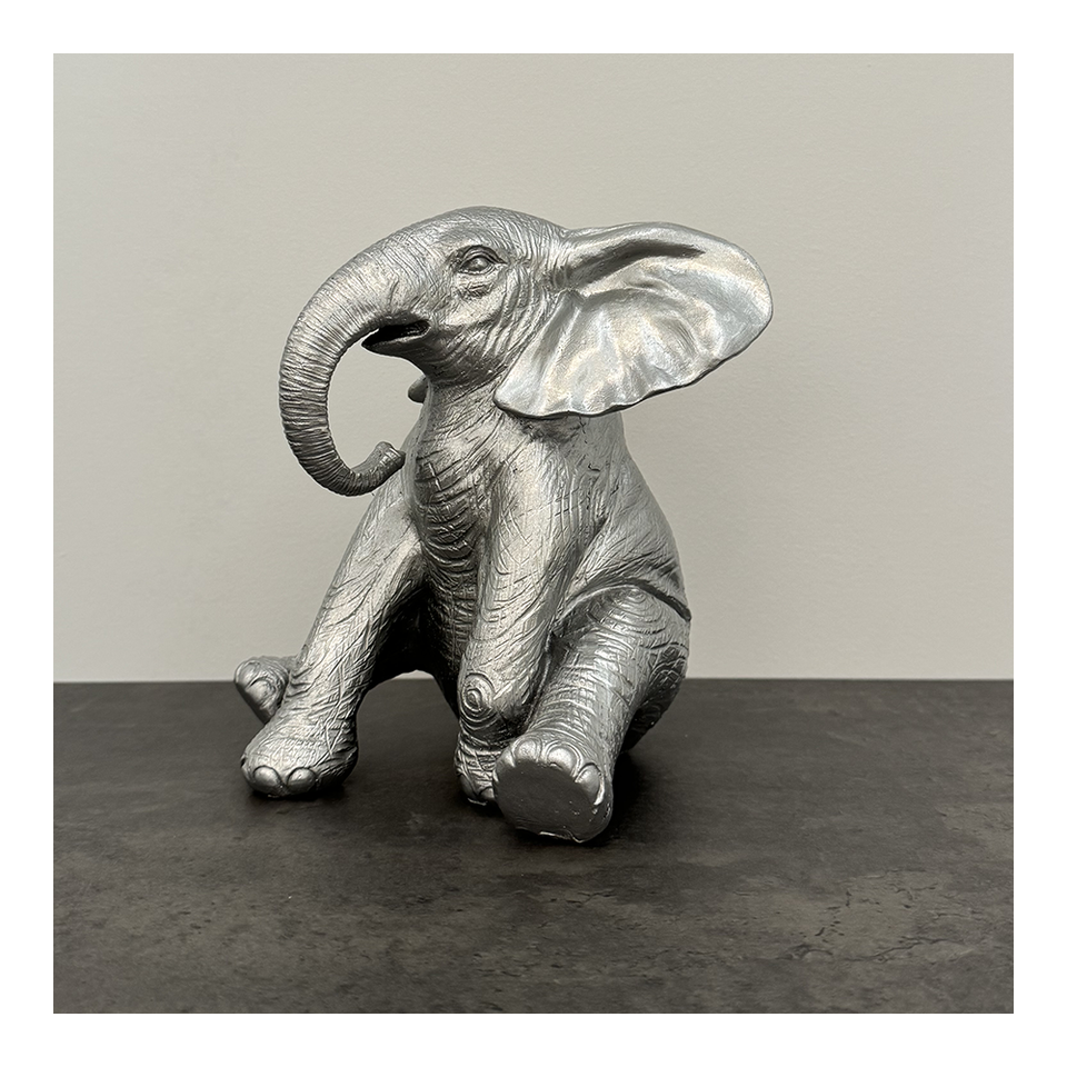 GILLIE AND MARC Resin Sculpture - The Orphan In London Silver | the OBJECT ROOM
