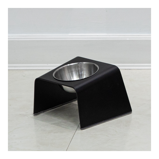 HOWDY HOUNDY Bend Elevated Feeder S - Onyx Black