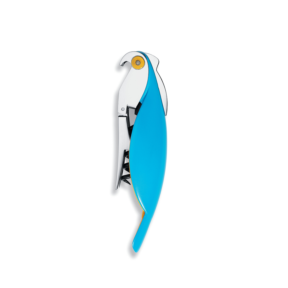 ALESSI Parrot Sommelier Corkcscrew - Light Blue | the OBJECT ROOM