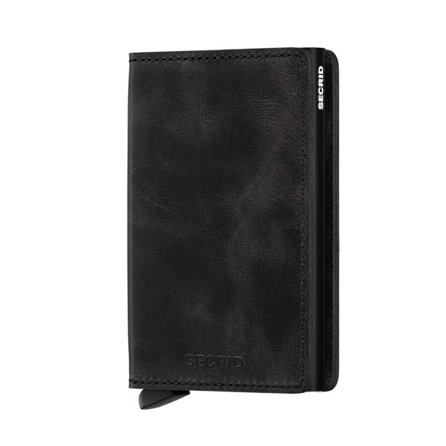 SECRID Slimwallet Leather - Vintage Black | the OBJECT ROOM