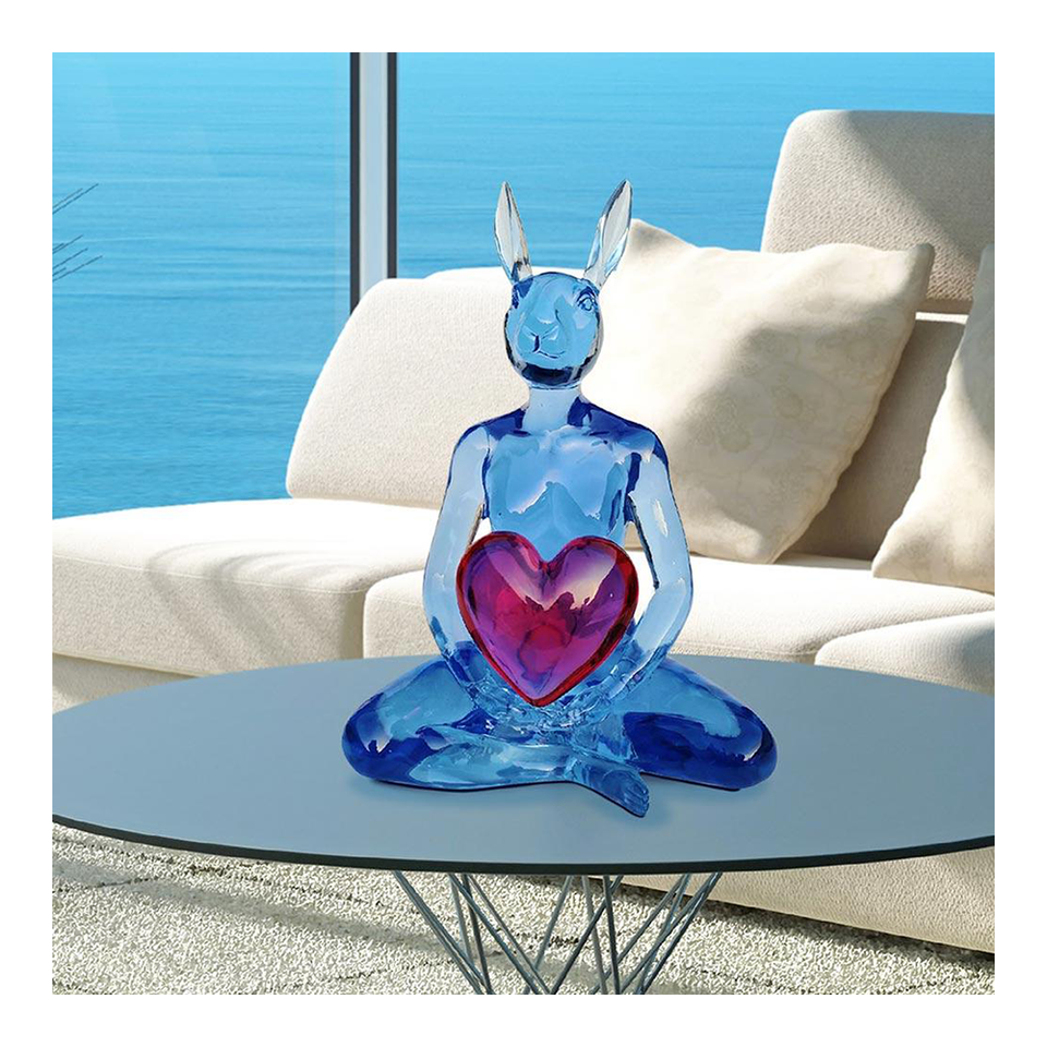 GILLIE AND MARC Resin Sculpture - She Gave Her Heart To Her One With Love