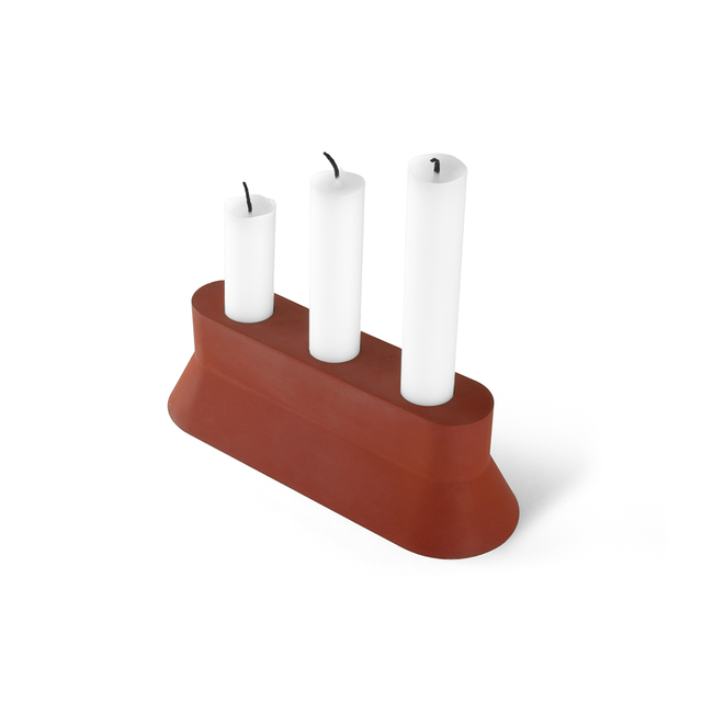 22 DESIGN STUDIO Stretch Candle Holder - Brick Red | the OBJECT ROOM