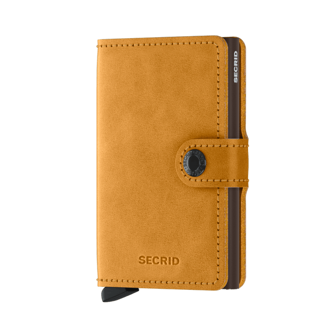 SECRID Miniwallet Leather - Vintage Ochre | the OBJECT ROOM