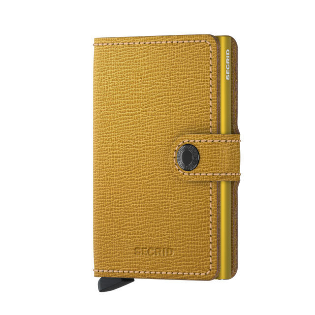 SECRID Miniwallet Leather - Crisple Ochre | the OBJECT ROOM