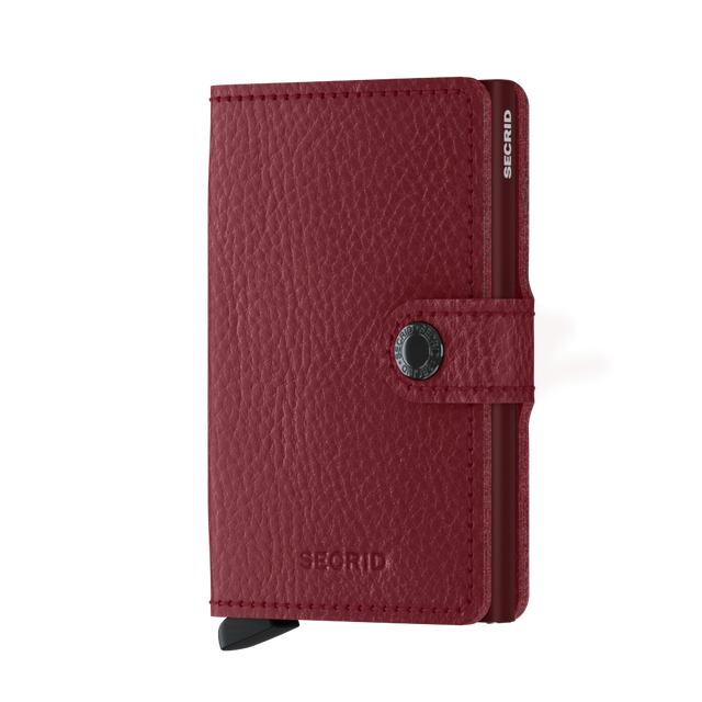 SECRID Miniwallet Leather - Veg Tanned Rosso-Bordeaux | the OBJECT ROOM