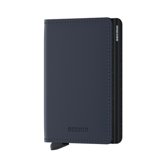 SECRID Slimwallet Leather - Matte Night Blue | the OBJECT ROOM